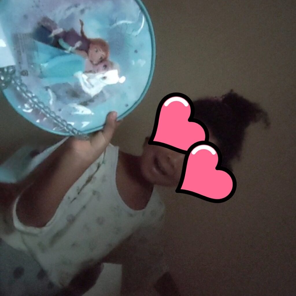 クリスマス (エルド)の日に貰ったアナと雪の女王　化粧バッグ