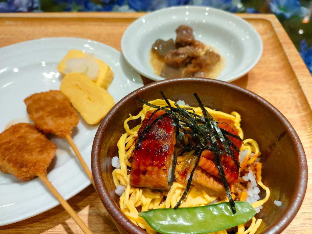 天王寺　アンダの森　朝食　鰻