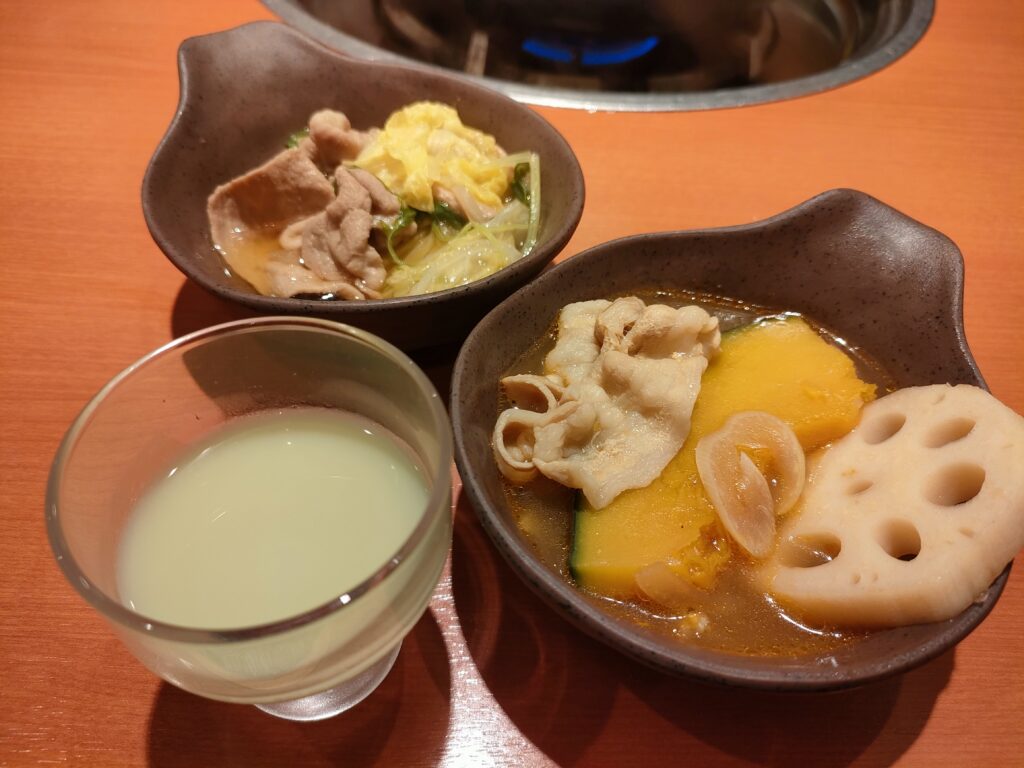 和食さと 北海道フェア アスパラガスの冷製スープ